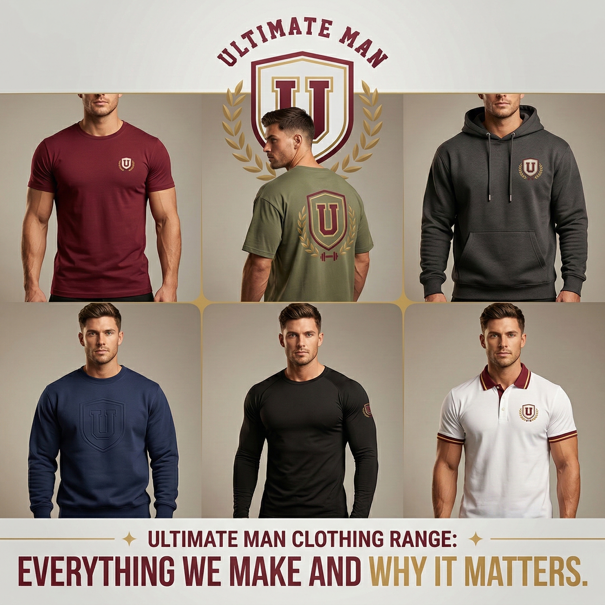 Ultimate Man Clothing Range: Everything We Make and Why It Matters