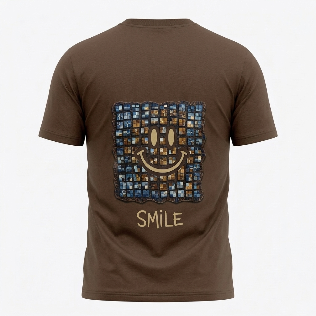 The Graphic Accent” Cotton Blend T-Shirt