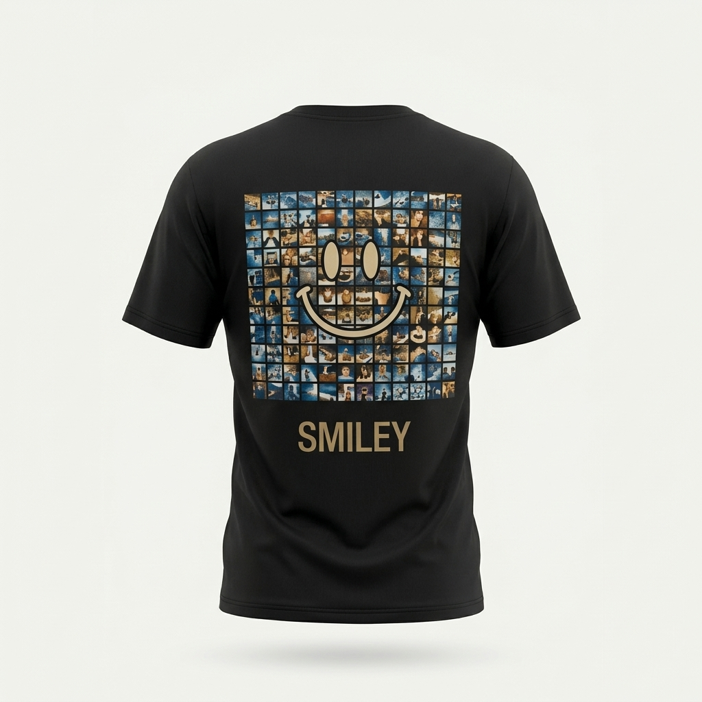 The Graphic Accent” Cotton Blend T-Shirt