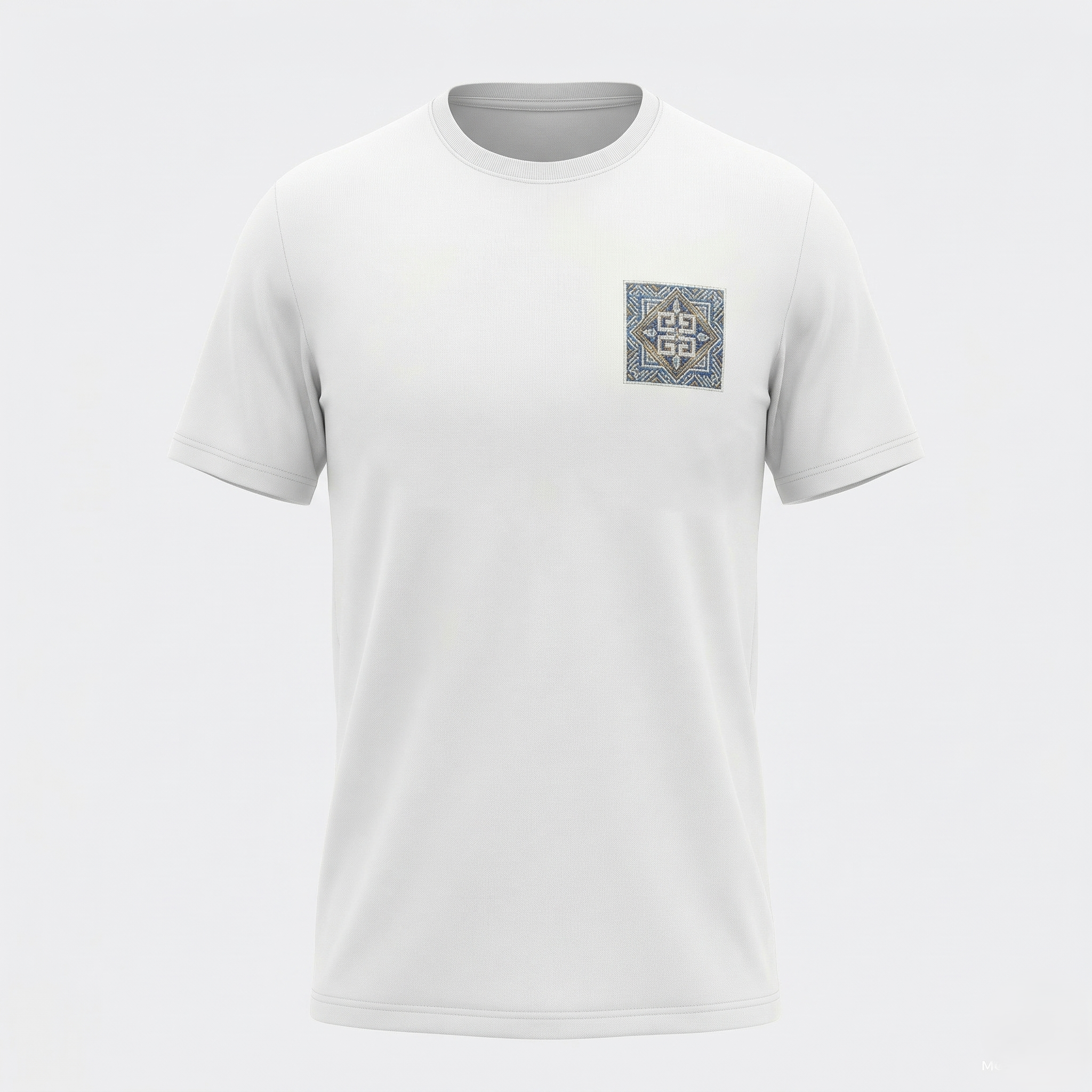 The Graphic Accent” Cotton Blend T-Shirt