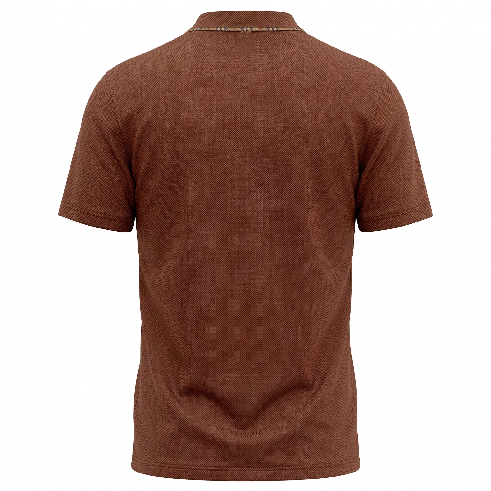 Mandarin Collar Cotton T-Shirt