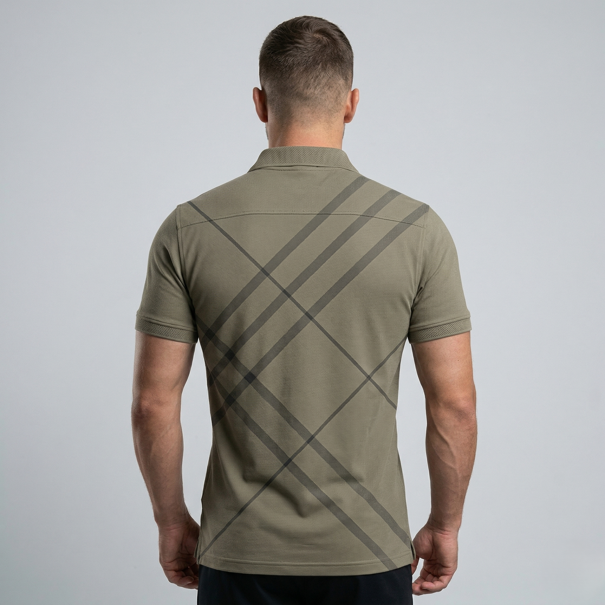 Modern Geometric Polo T-Shirt