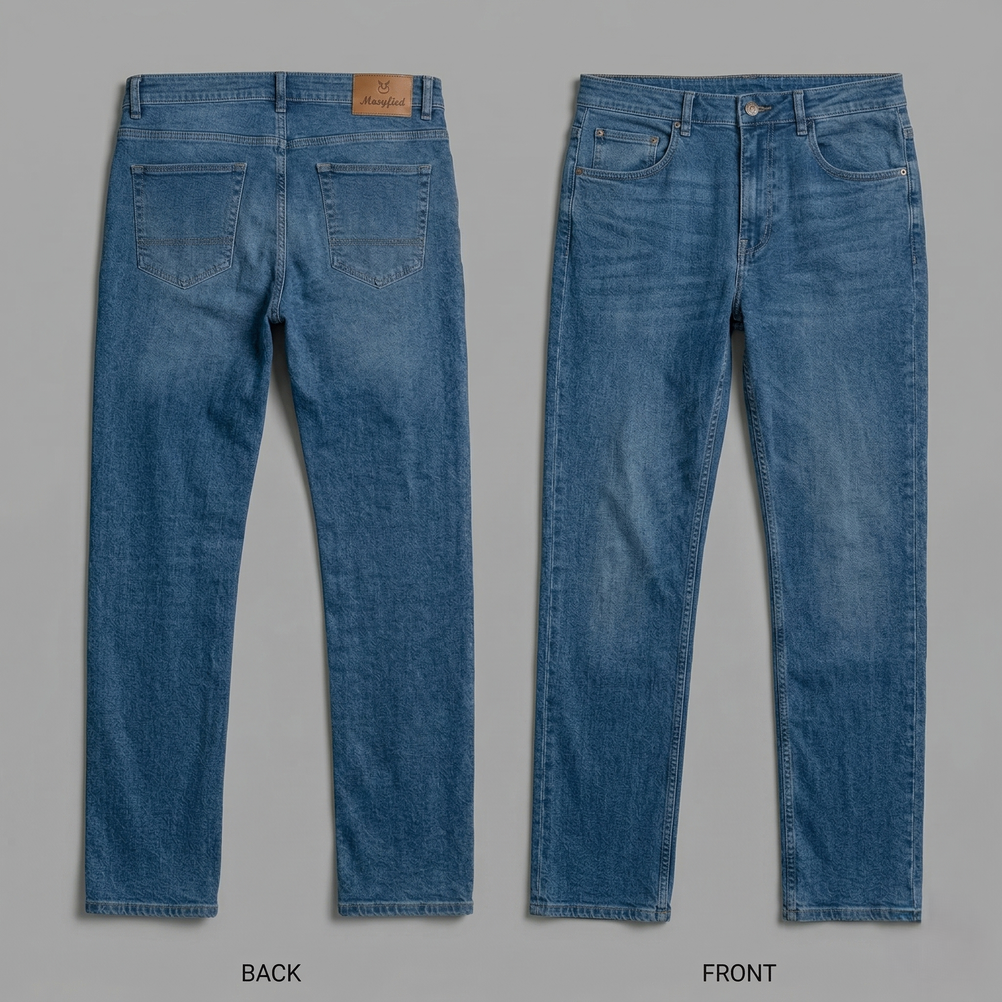 Blue Wash Denim Jeans
