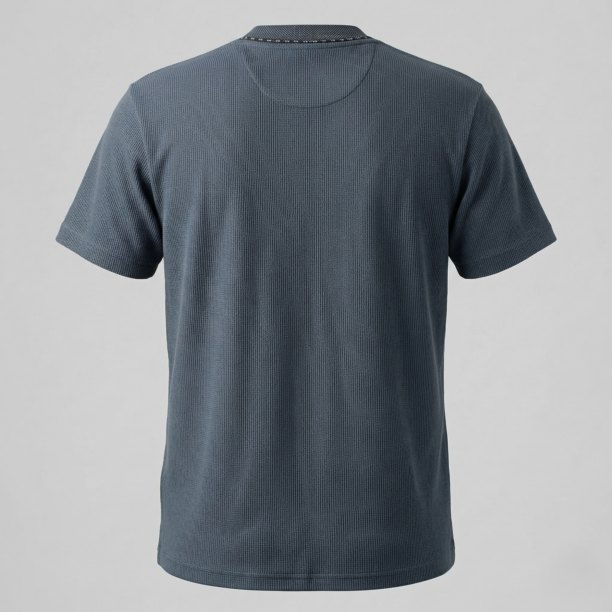 Mandarin Collar Cotton T-Shirt