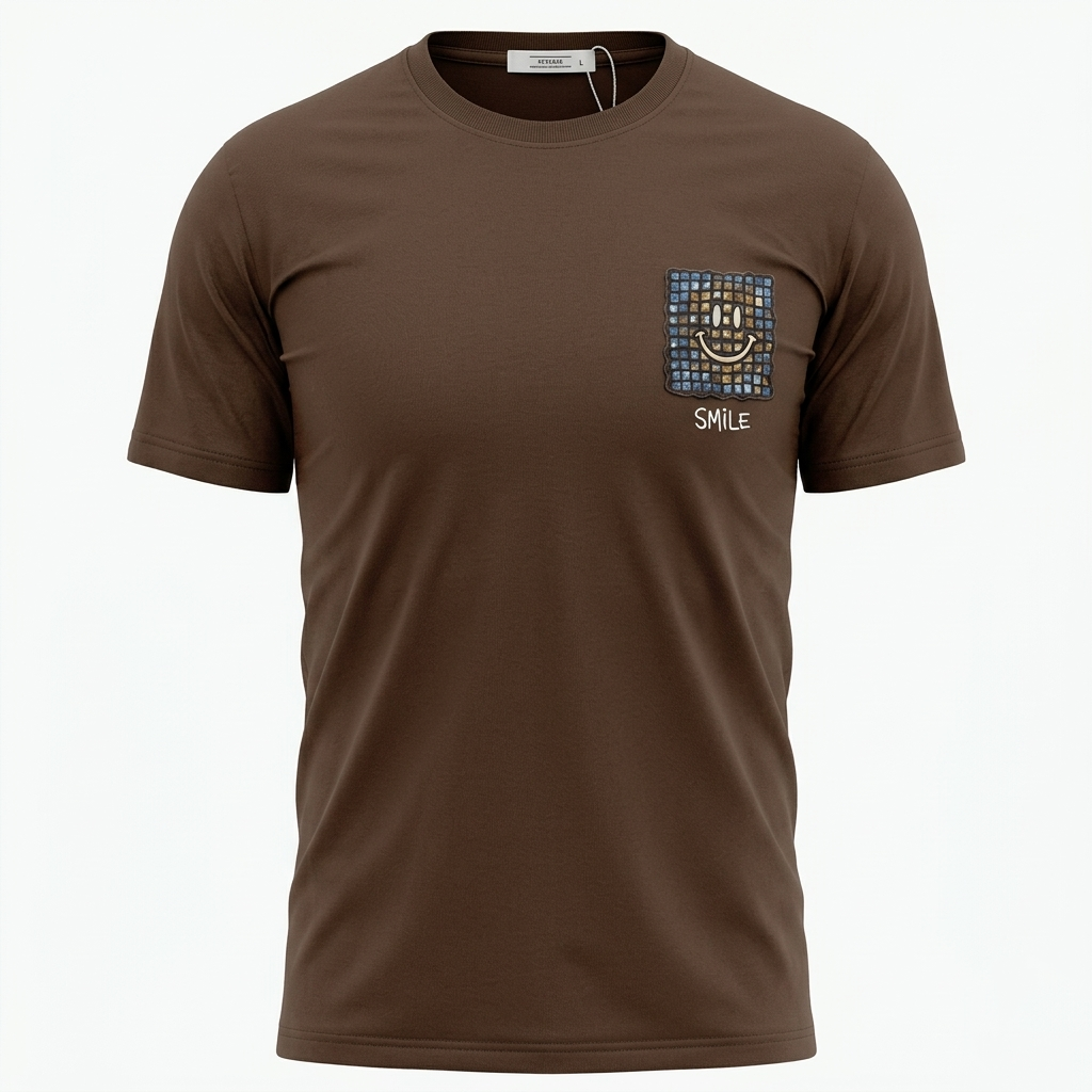 The Graphic Accent” Cotton Blend T-Shirt