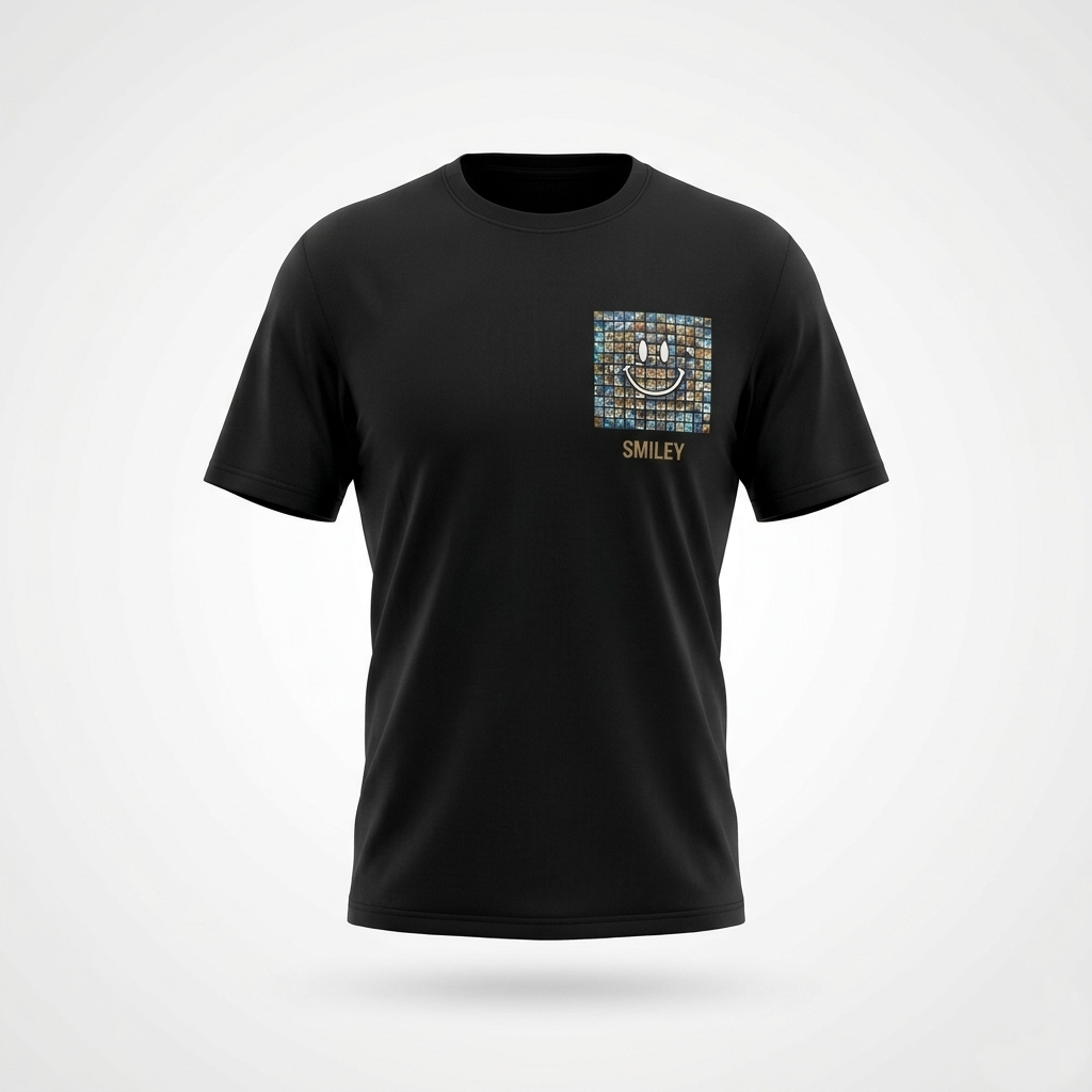 The Graphic Accent” Cotton Blend T-Shirt