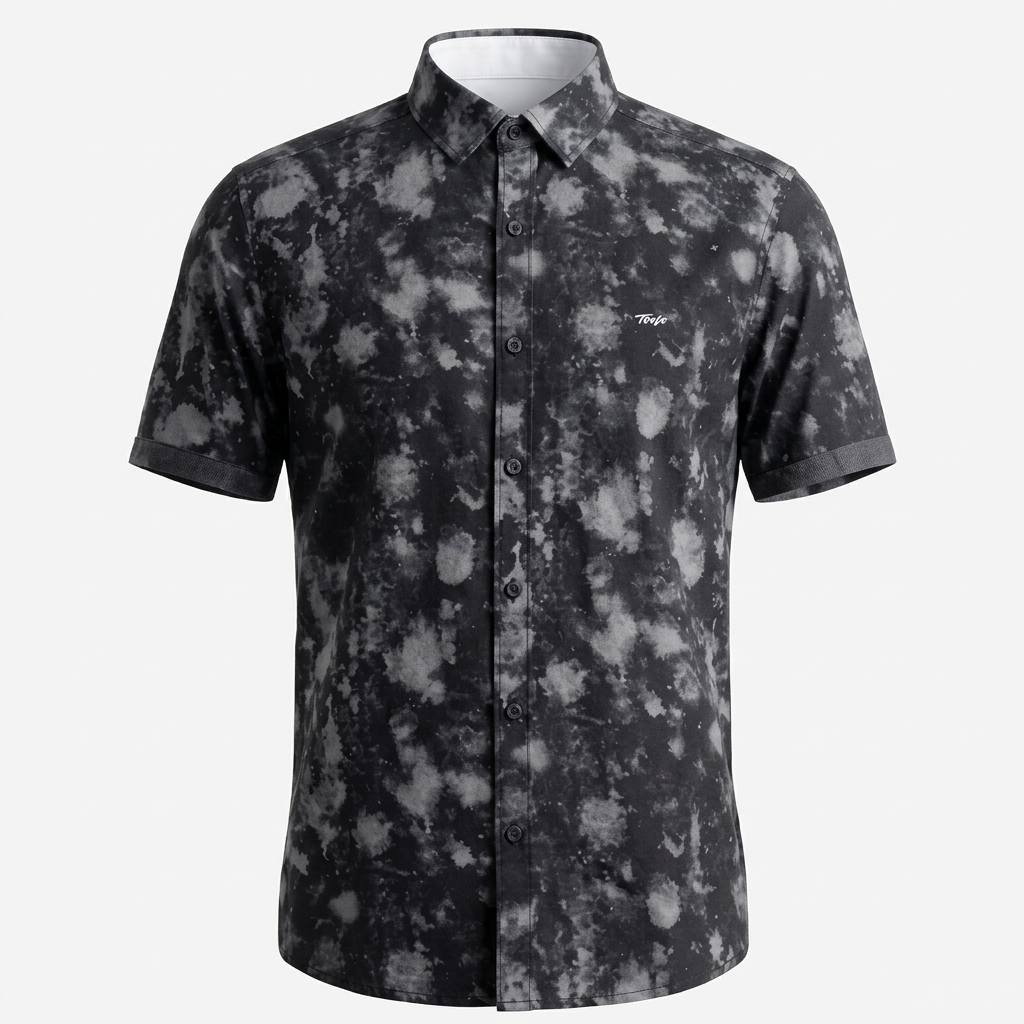 The Acid-Wash  Cotton Lycra Shirt
