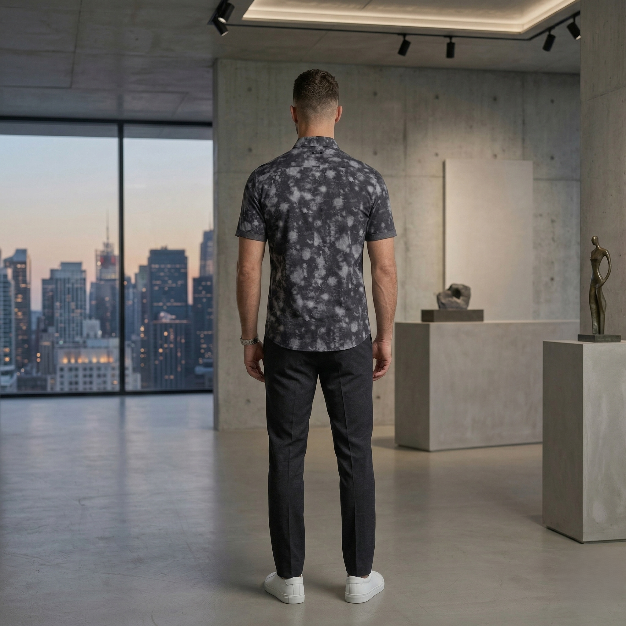 The Acid-Wash  Cotton Lycra Shirt