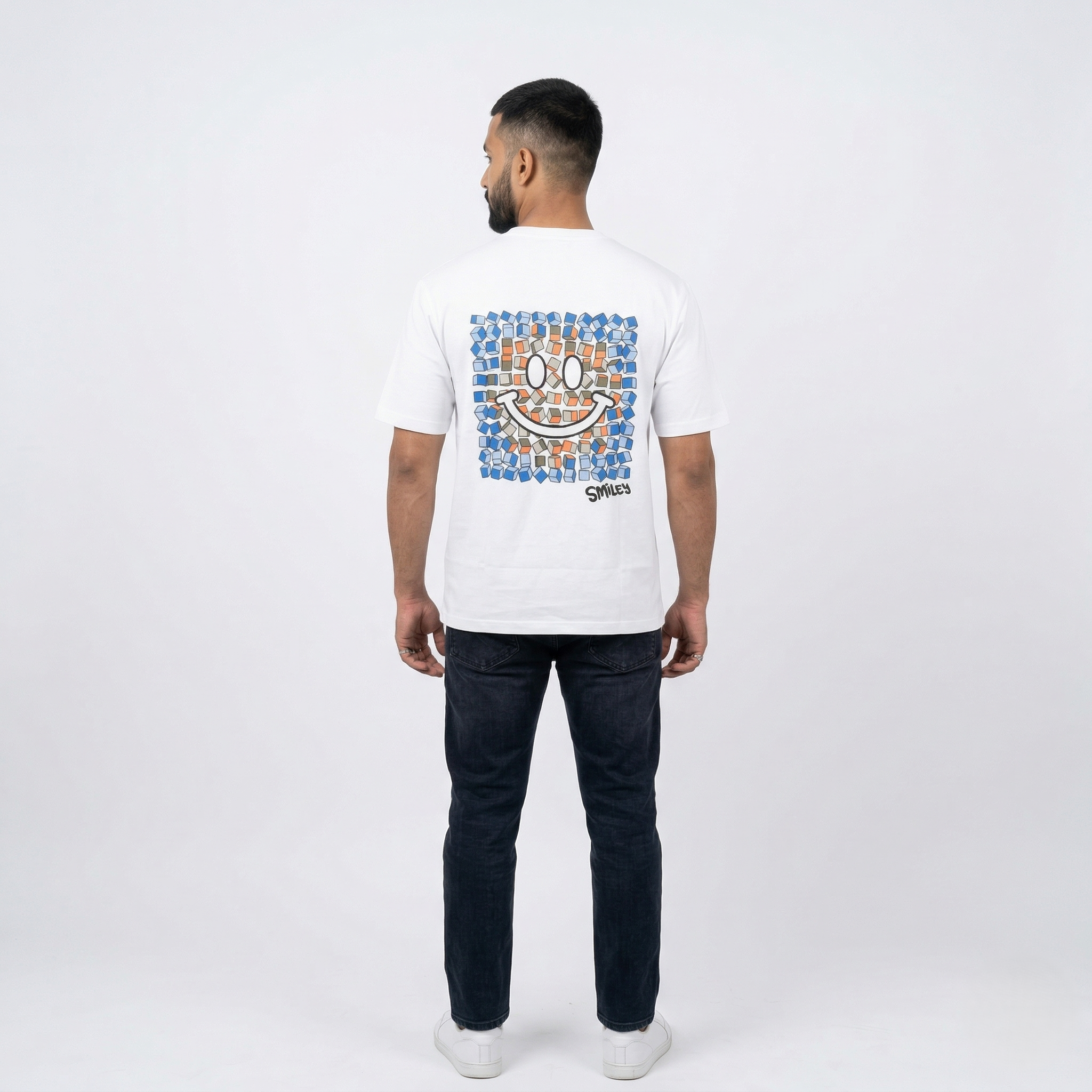 The Graphic Accent” Cotton Blend T-Shirt
