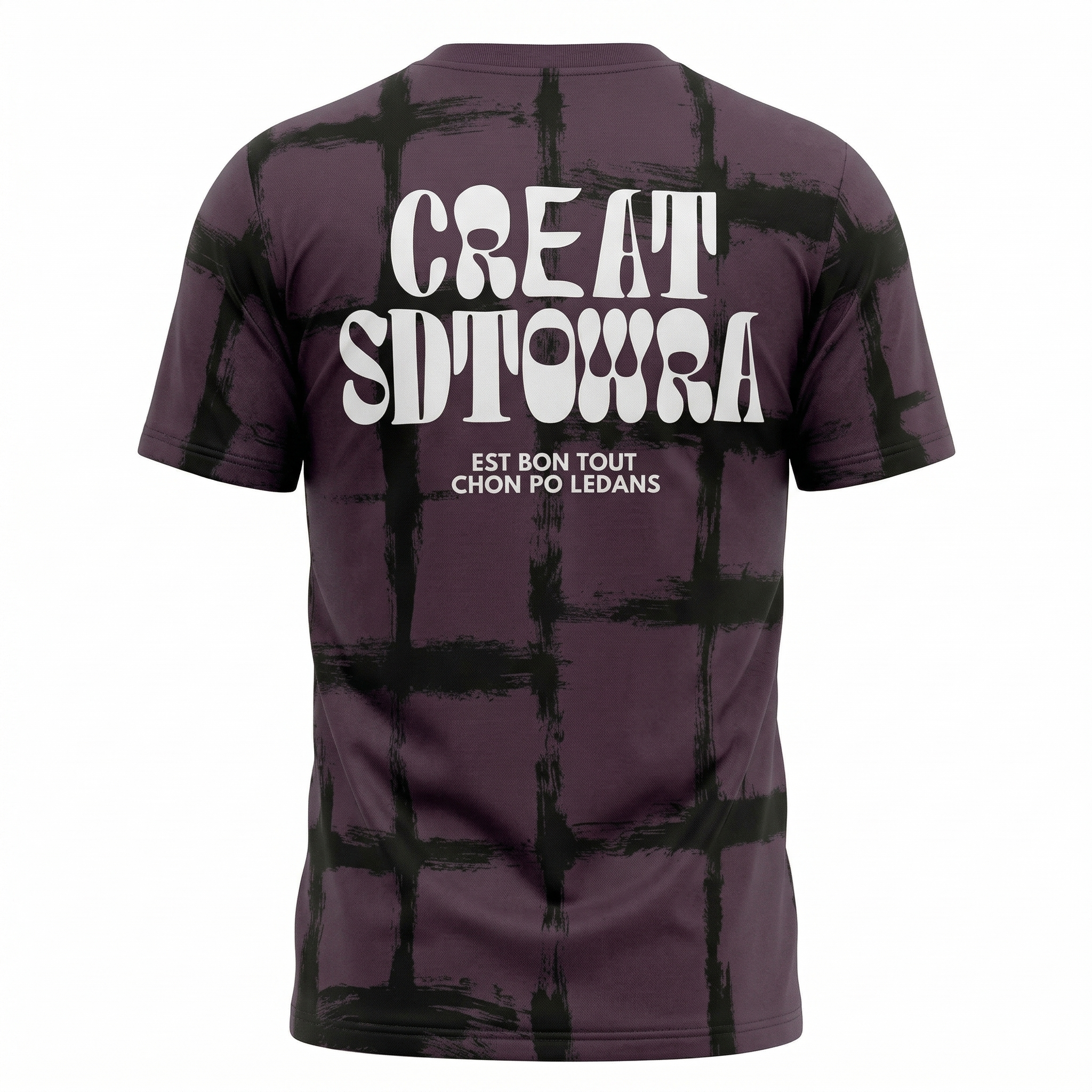 Monochromatic Acid Wash Cotton T-Shirt
