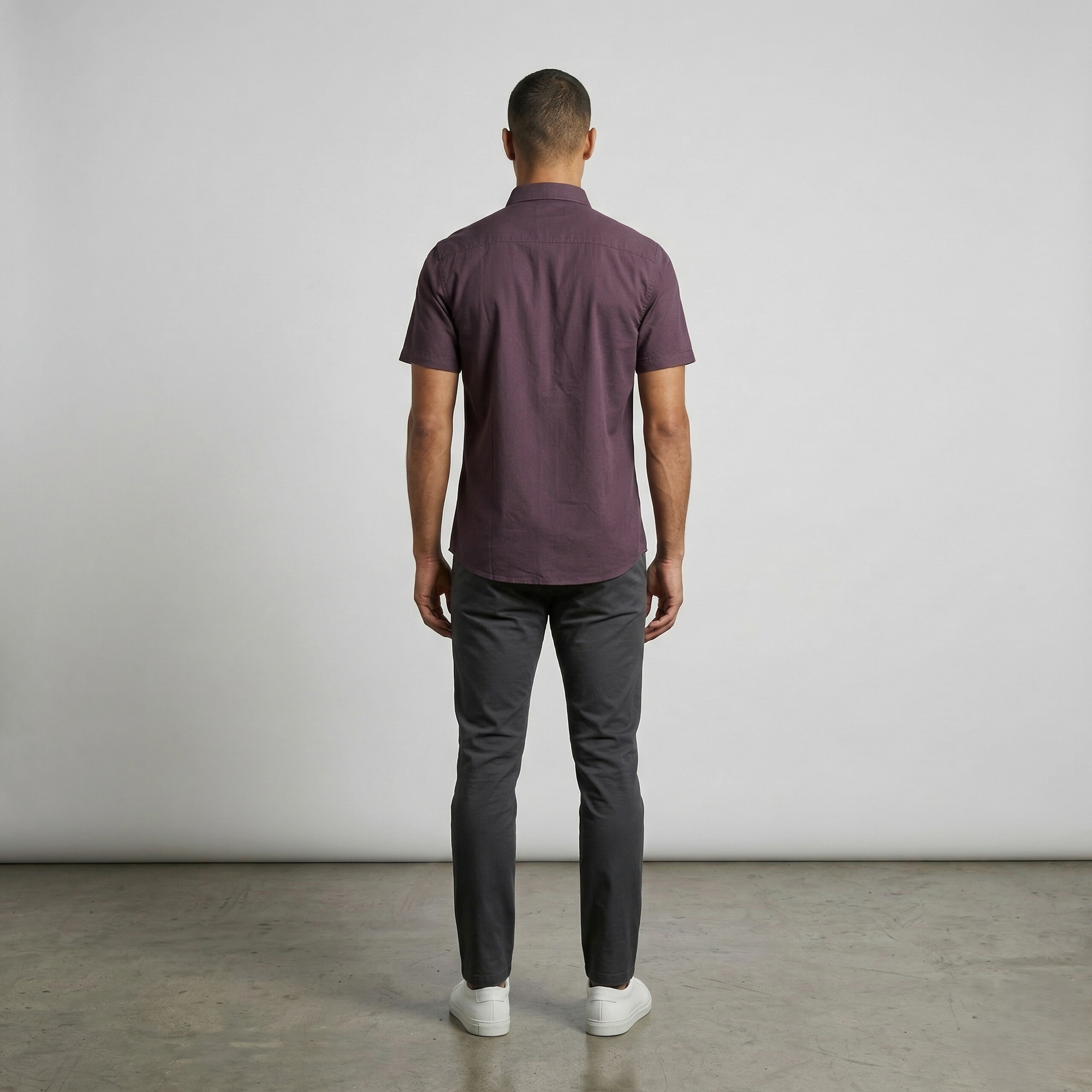 Deep Plum Cotton Shirt
