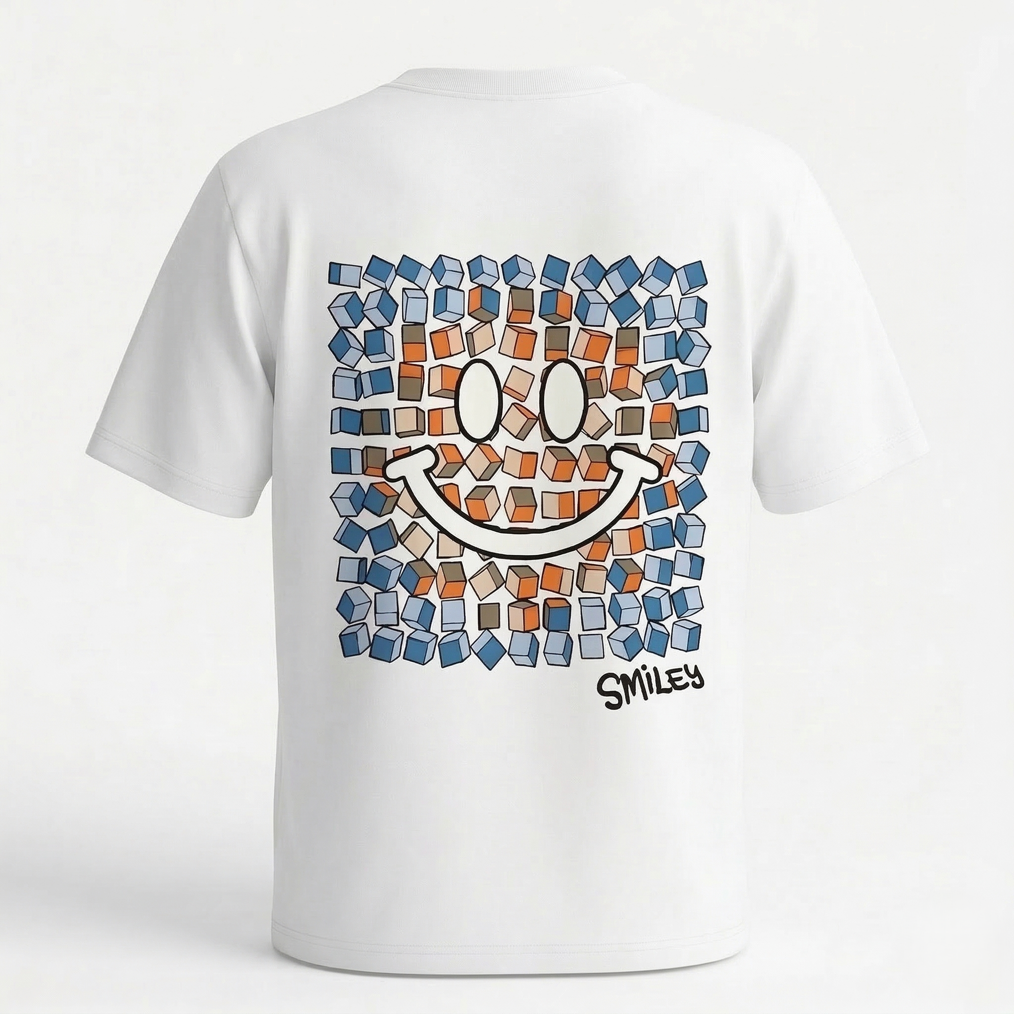 The Graphic Accent” Cotton Blend T-Shirt