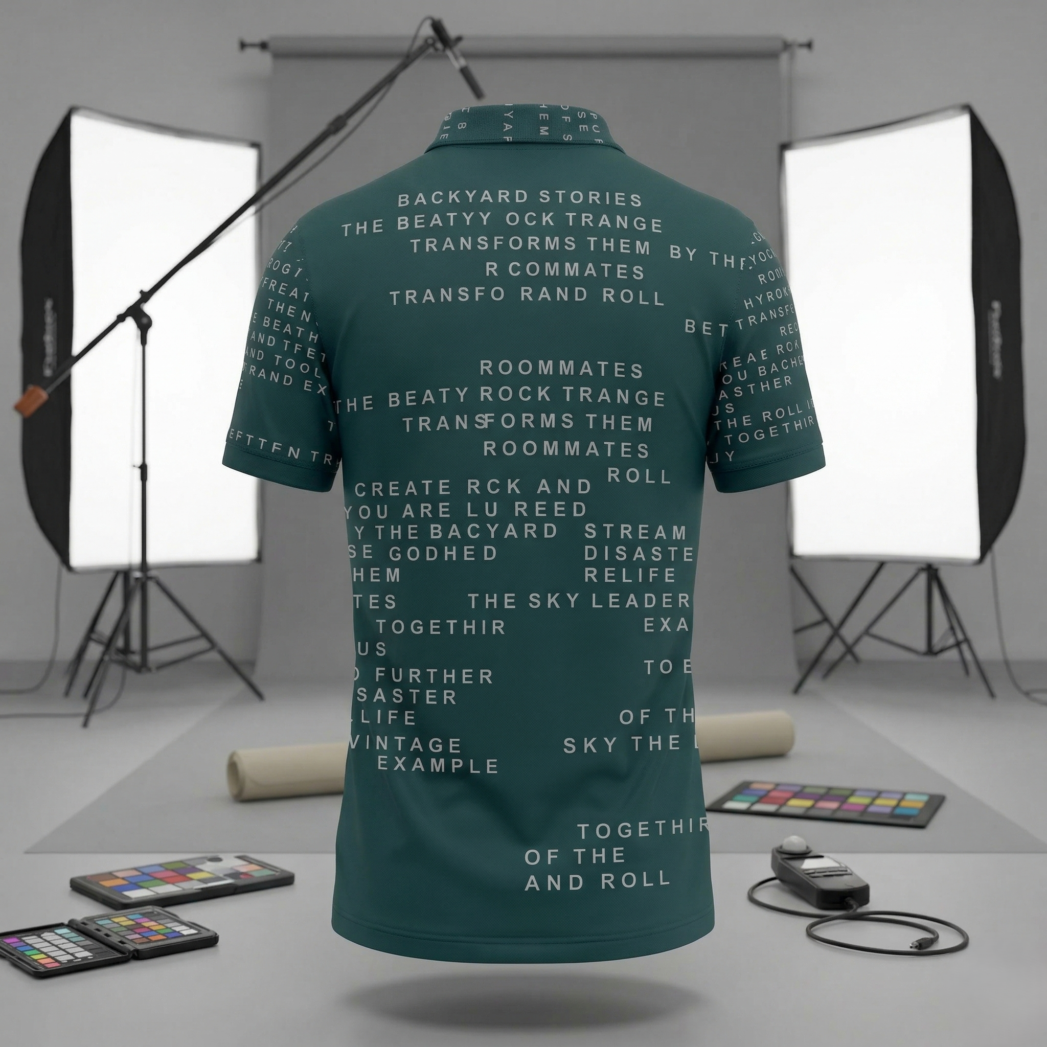 Typography Cotton Blend T-Shirt