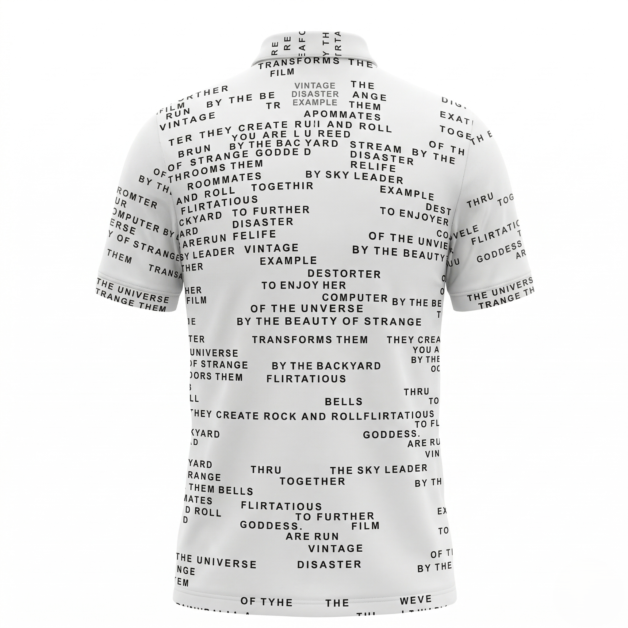 Typography Cotton Blend T-Shirt