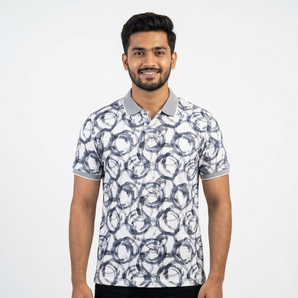 Green Color Blast Cotton T-Shirt