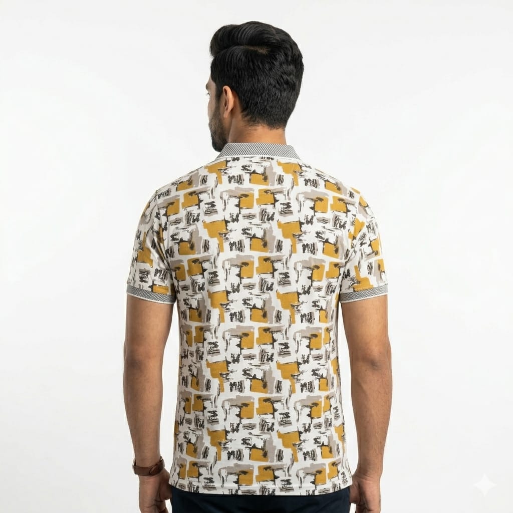 Yellow Color Blast Cotton T-Shirt
