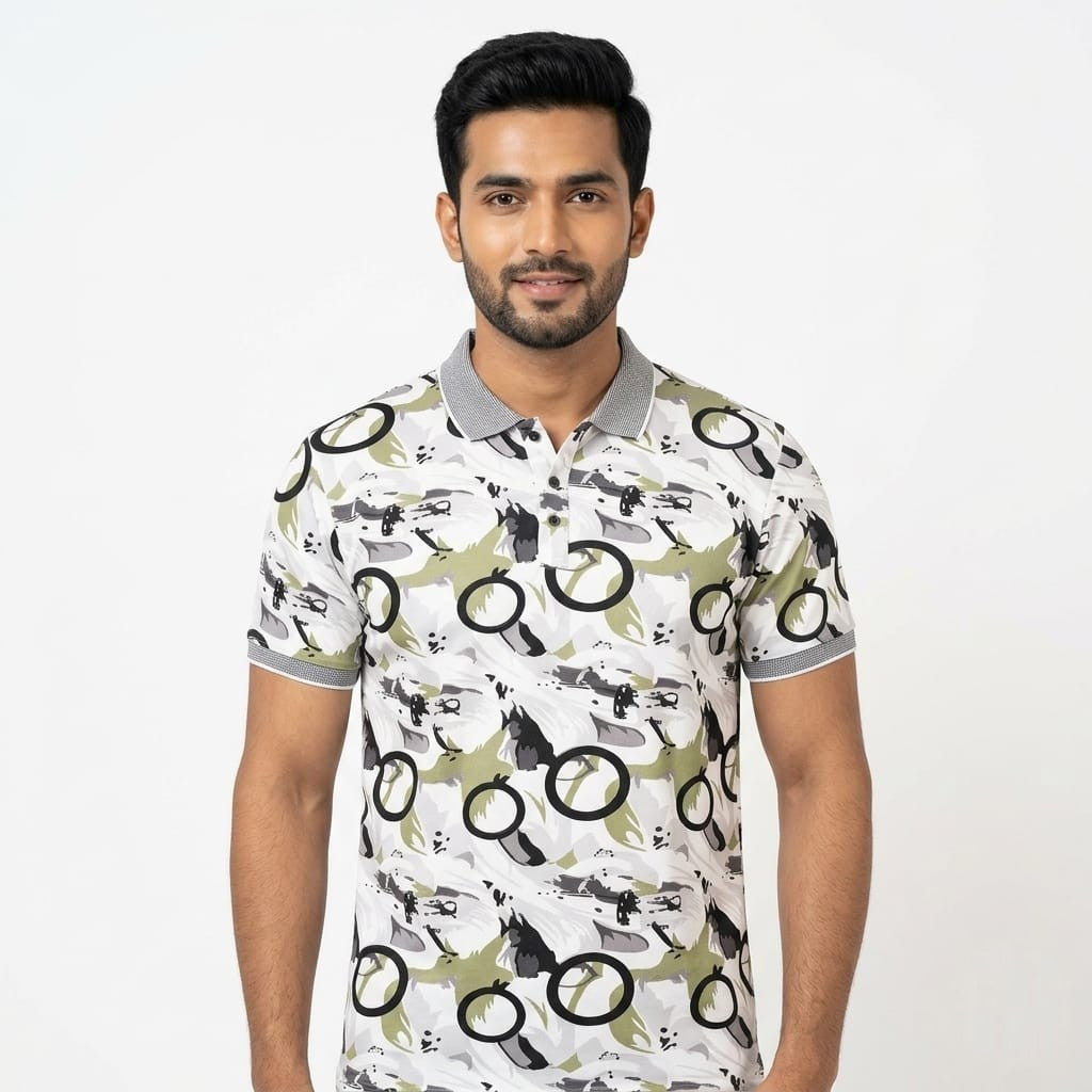 White Color Blast Cotton T-Shirt