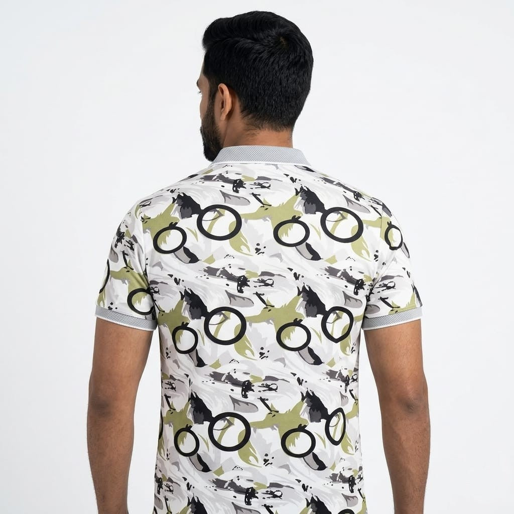 White Color Blast Cotton T-Shirt